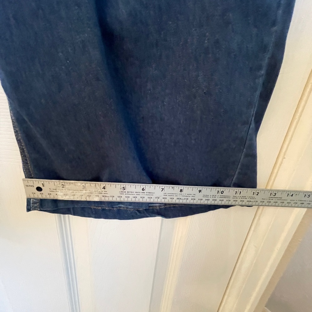 Project Indigo Wide Leg Utility Patch‎ Pocket Denim Jeans XL Dark Wash - Picture 10 of 15